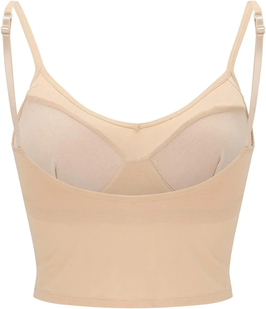LCMTWX White Tank Top Woman With Built In Bra Padded Undershirts Cotton Camisole Vest Top Plus Size Tank Tops For Women