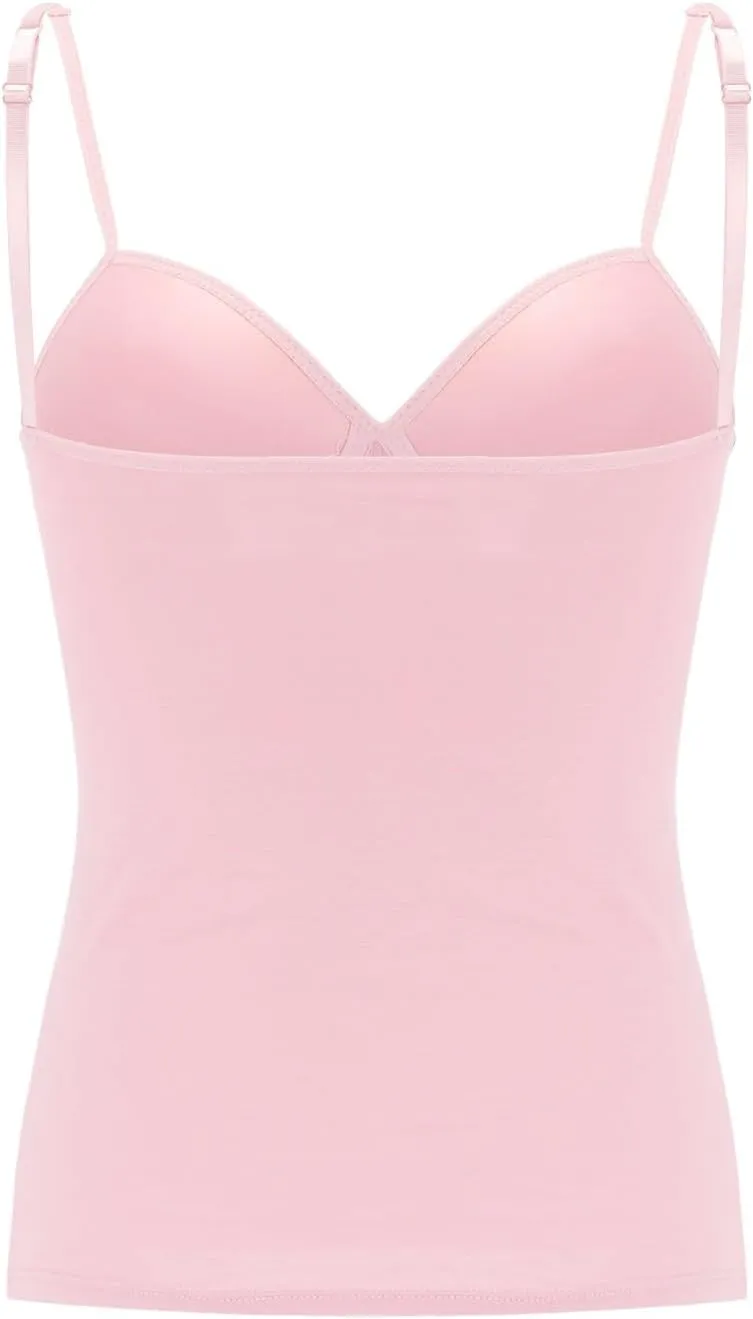 LCMTWX White Tank Top Woman With Built In Bra Padded Undershirts Cotton Camisole Vest Top Plus Size Tank Tops For Women
