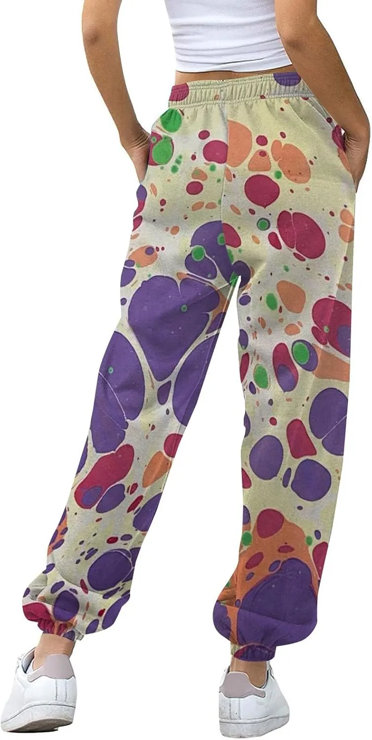 LCMTWX Wide Leg Sweatpants Women 2024 Pants Workout High Waisted Yoga Pants with Pockets Pocket Jogger Junior Joggers Black