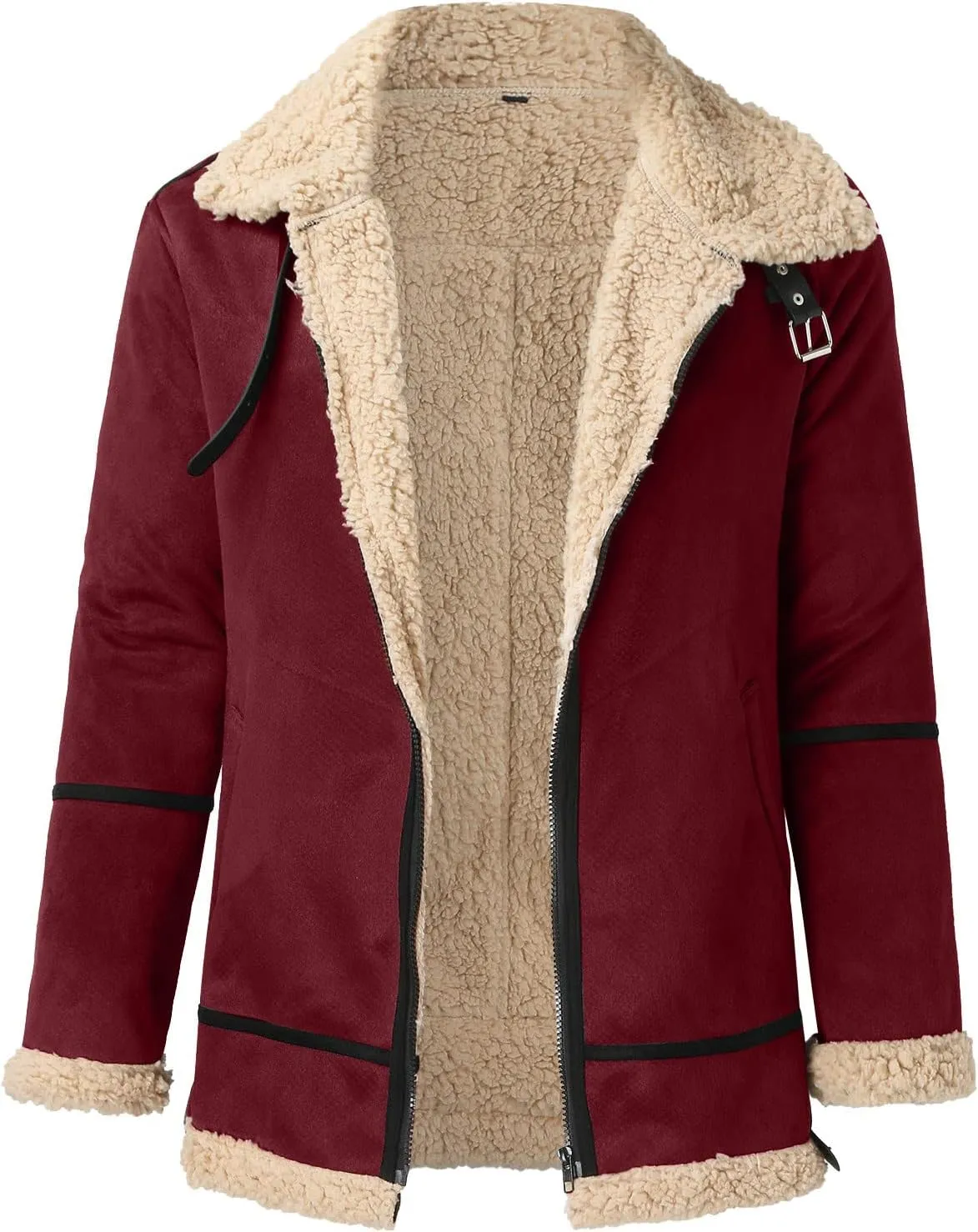 LCMTWX Winter Coats for Men Jacket Stand Collar Knitted Splice Sweater Coat Casual Cardigan Stylish Outwear Men's Thick