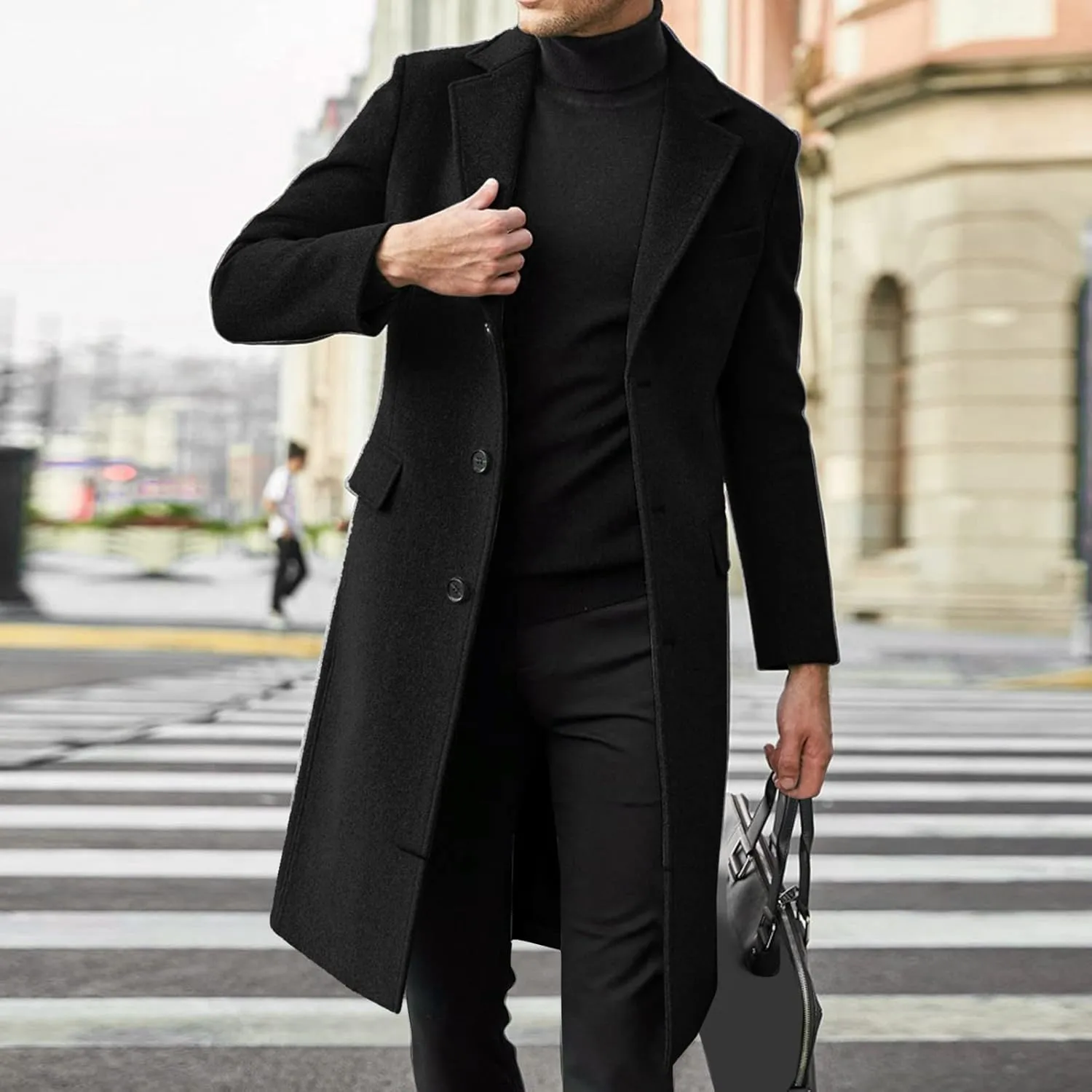 LCMTWX Winter Coats for Men Jacket Stand Collar Knitted Splice Sweater Coat Casual Cardigan Stylish Outwear Men's Thick