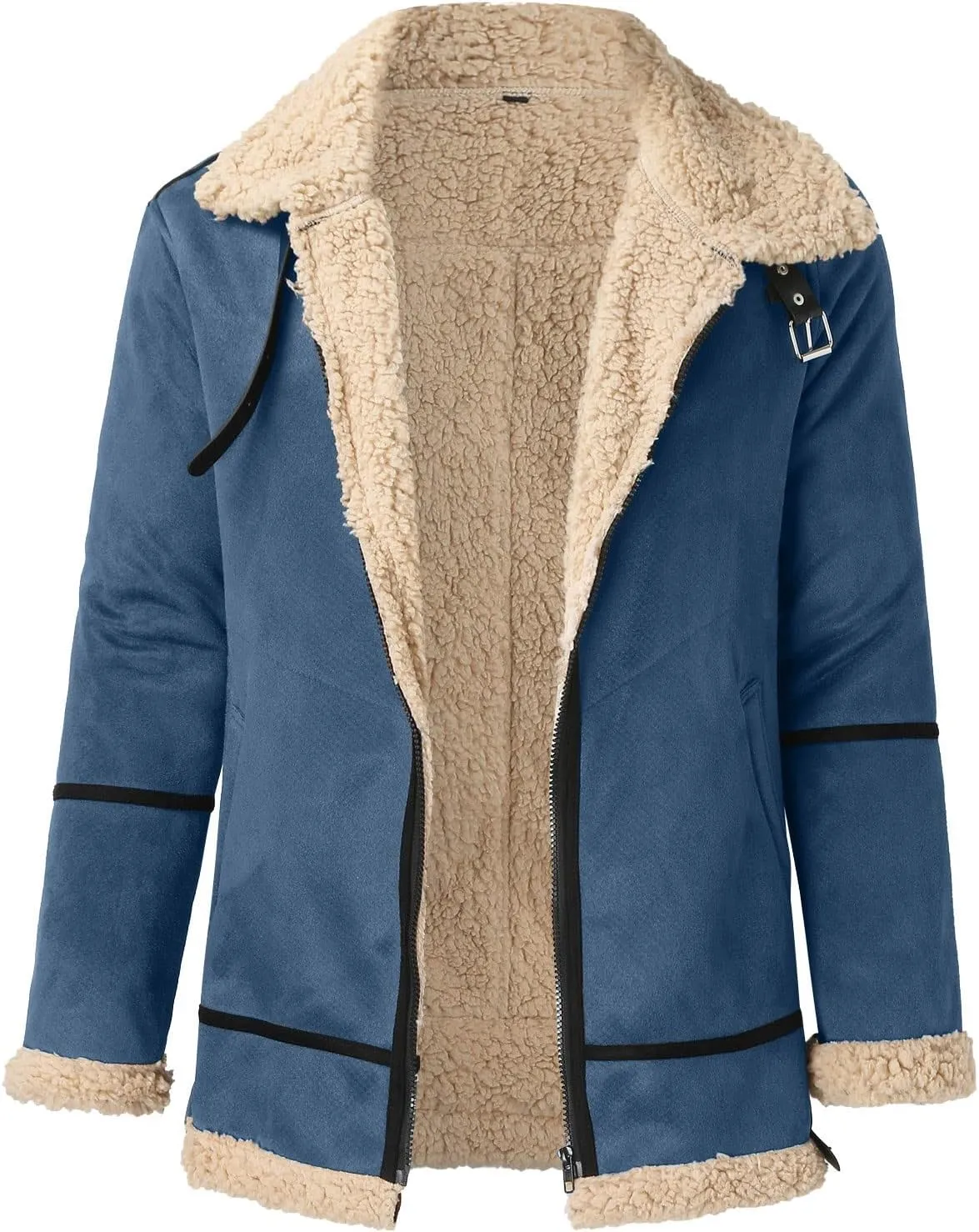 LCMTWX Winter Coats for Men Jacket Stand Collar Knitted Splice Sweater Coat Casual Cardigan Stylish Outwear Men's Thick