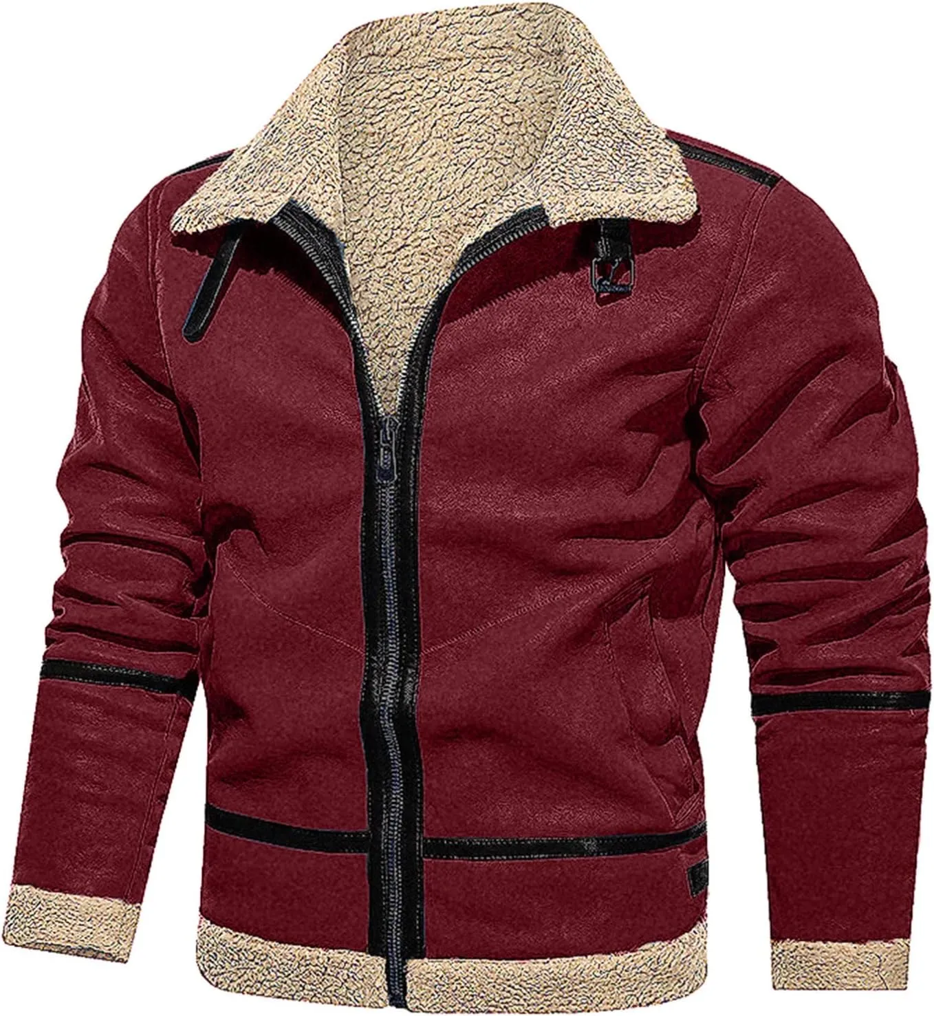 LCMTWX Winter Coats for Men Jacket Stand Collar Knitted Splice Sweater Coat Casual Cardigan Stylish Outwear Men's Thick
