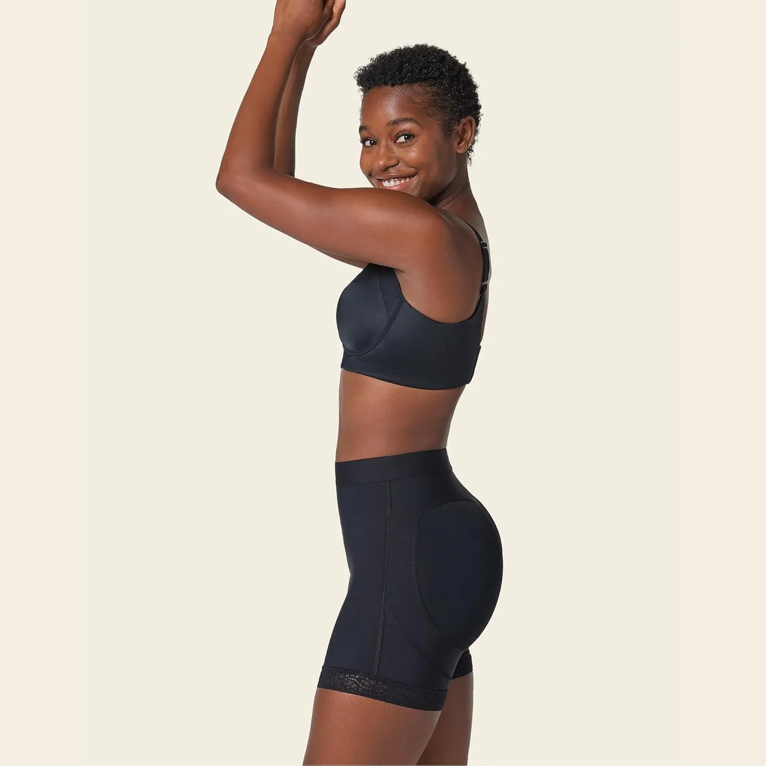 Leonisa Shapewear Shorts for Women, Mid-Rise Shaper Shorts with Tummy Control and Butt Lifter Support