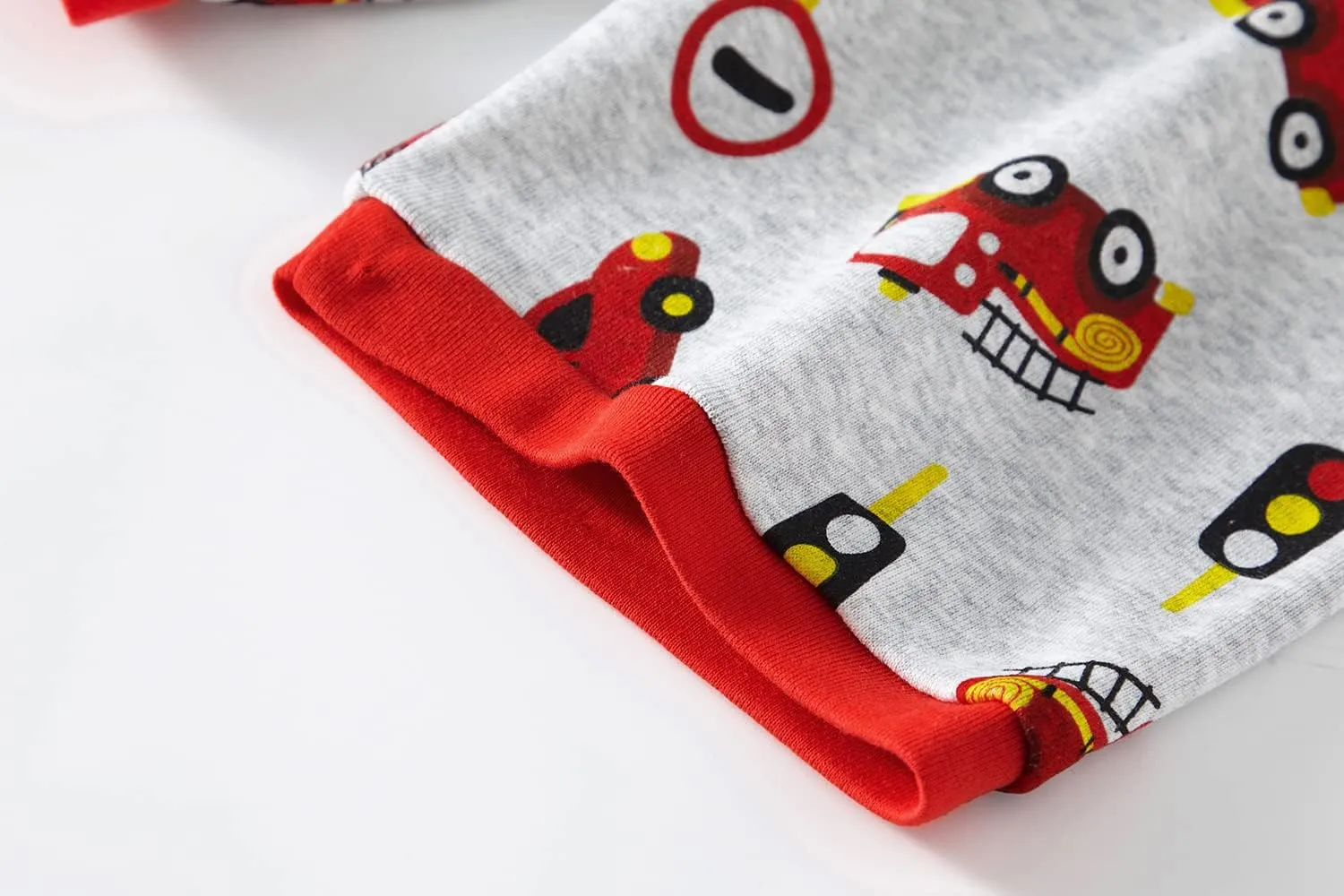 Little Boys Short Set Pajamas for Boys 100% Cotton Toddler Train Dinosaur Sleepwear Summer Clothes Size 2-7T