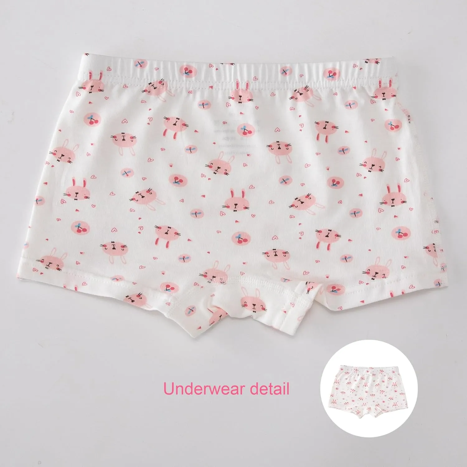 Little Girls Cotton Boy Shorts Toddler Panties Baby Princess Underwear (Pack of 4)