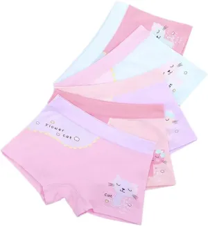 Little Girls Cotton Boy Shorts Toddler Panties Baby Princess Underwear (Pack of 5)