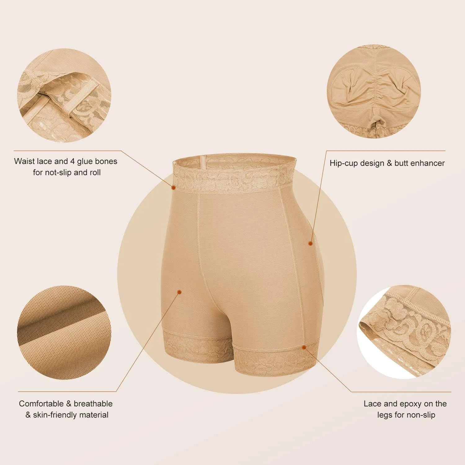 Lover-Beauty Butt Lifter Panties Faja Shorts Hip Enhancer Tummy Control Butt Lifting Shapewear