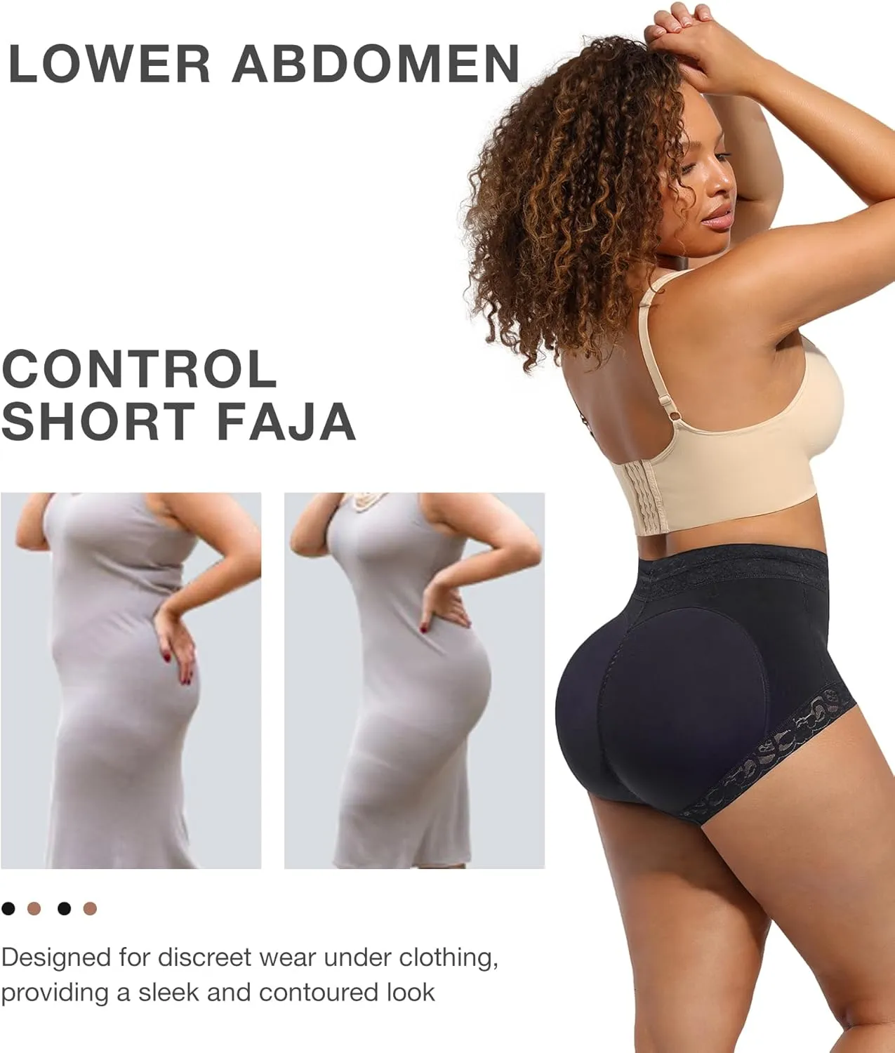 Lover-Beauty Butt Lifter Shapewear Panties Faja Shorts Body Shaper Tummy Control Butt Lifting Underwear Panties for Women