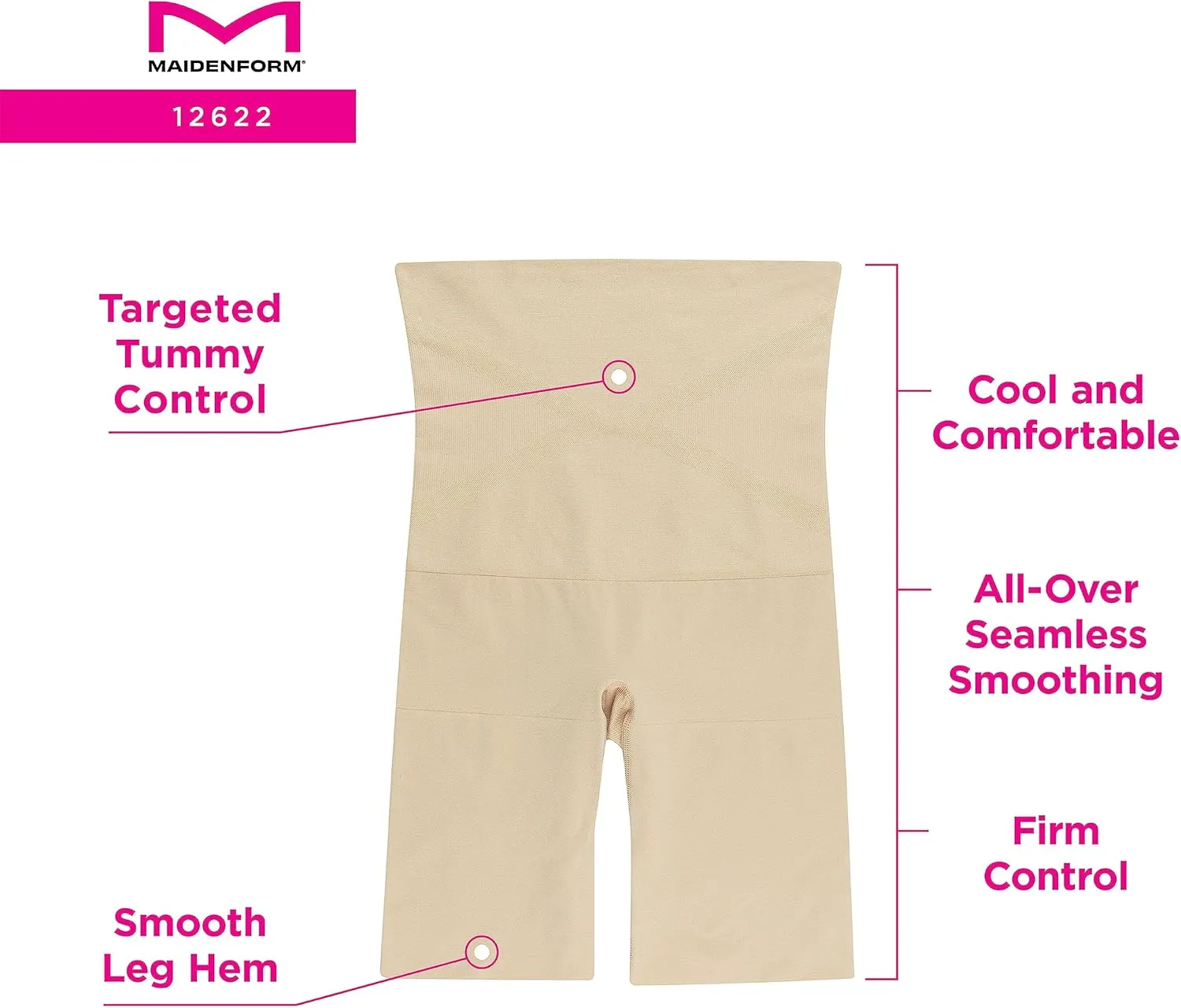 Maidenform Shapewear Hi Waist Thigh Slimmer