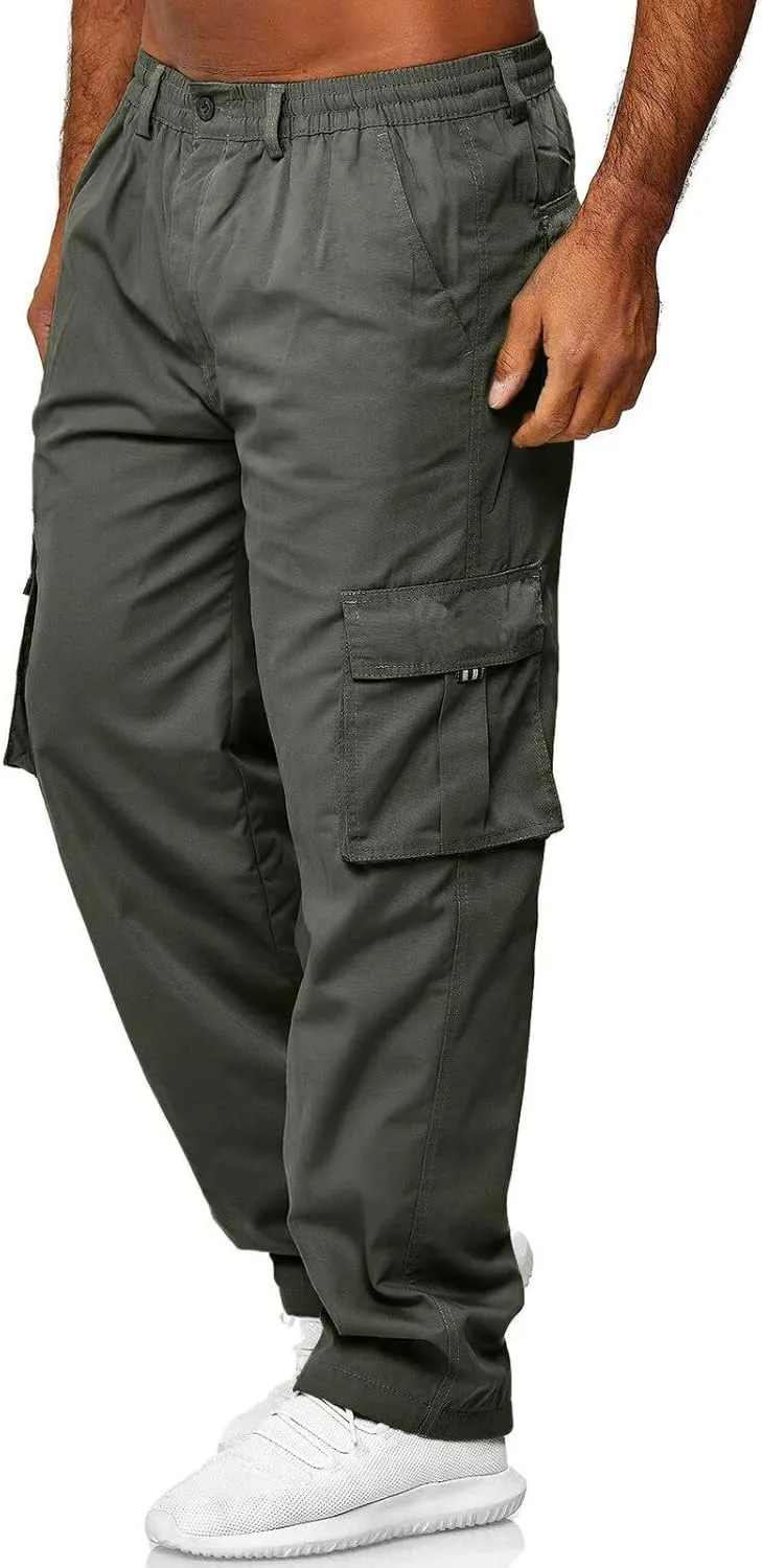 Mens Cargo Pants Casual Mens Work Pants Big and Tall Work Pants for Men Cargo Black Fleece Pants Men Fitness Pants