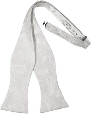 Men's Silk Paisley Self Tie Bow Tie