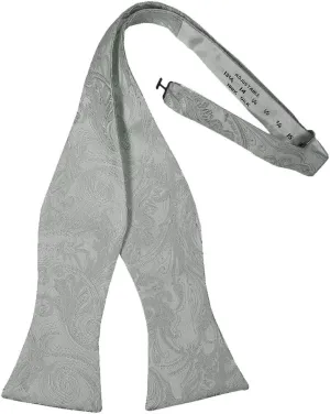 Men's Silk Paisley Self Tie Bow Tie