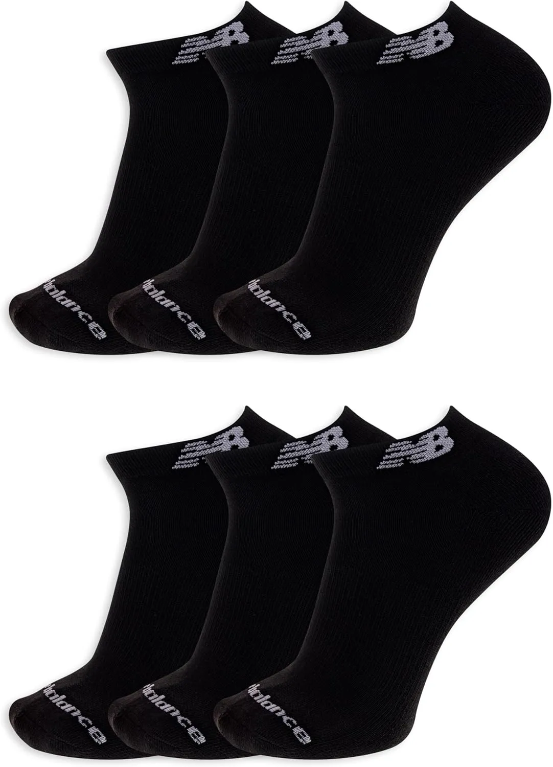 New Balance Women's Performance Cushioned Low Cut Socks-6 & 12 Pairs-Moisture Wicking