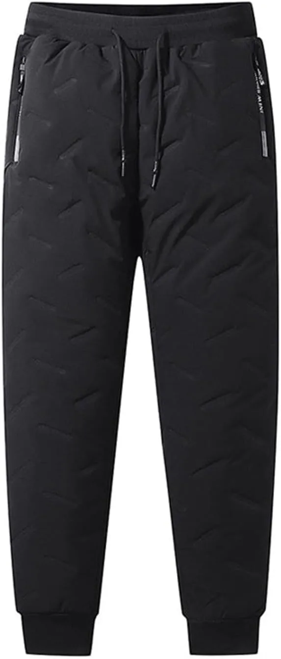 Outdoor Cargo Hiking Pants Bunched Feet Multi Pocket Cargo Pants for Active Gym Track Jogging Men's Winter Pants