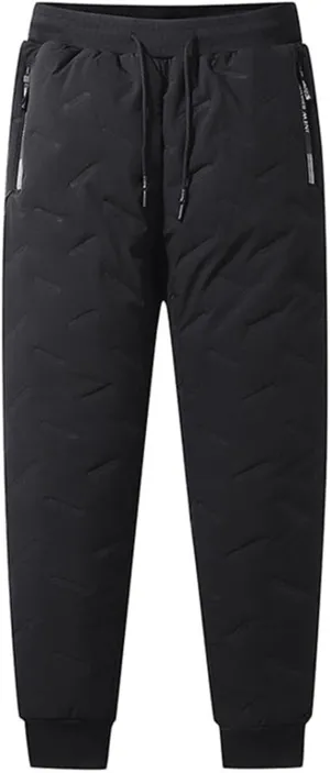 Outdoor Cargo Hiking Pants Bunched Feet Multi Pocket Cargo Pants for Active Gym Track Jogging Men's Winter Pants