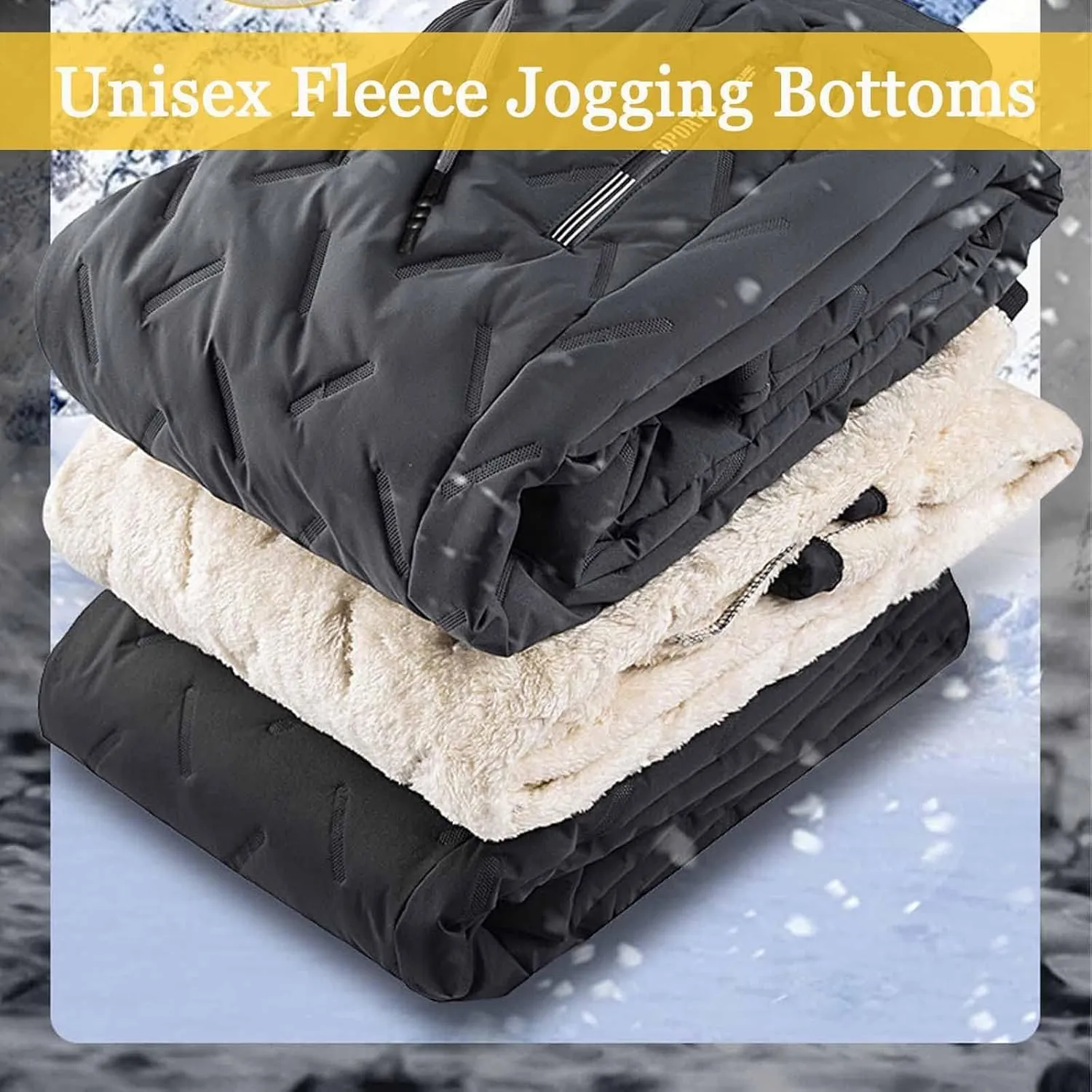 Outdoor Cargo Hiking Pants Bunched Feet Multi Pocket Cargo Pants for Active Gym Track Jogging Men's Winter Pants