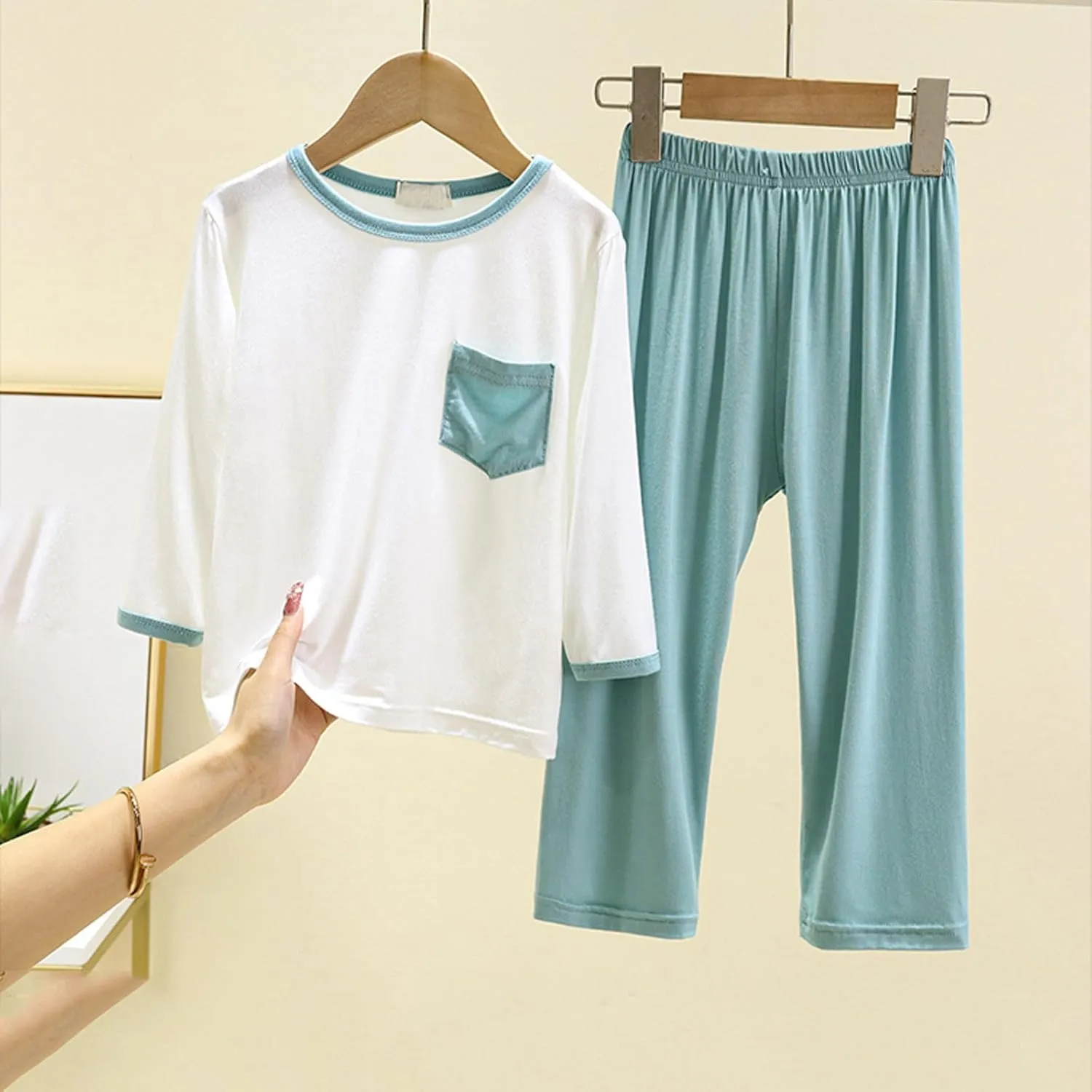 Pant Sets for Toddler Boys Crewneck Stylish Fall Winter Outfits Pullover Hoodie and Jogger Sweatpants Set