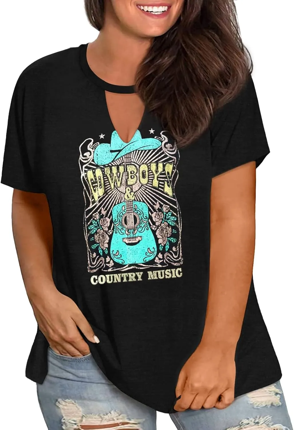 Plus Size Smooth As Tennessee Whiskey Sweet As Strawberry Wine Shirt Womens V-Neck T Shirts Country Music Short Sleeve Tees