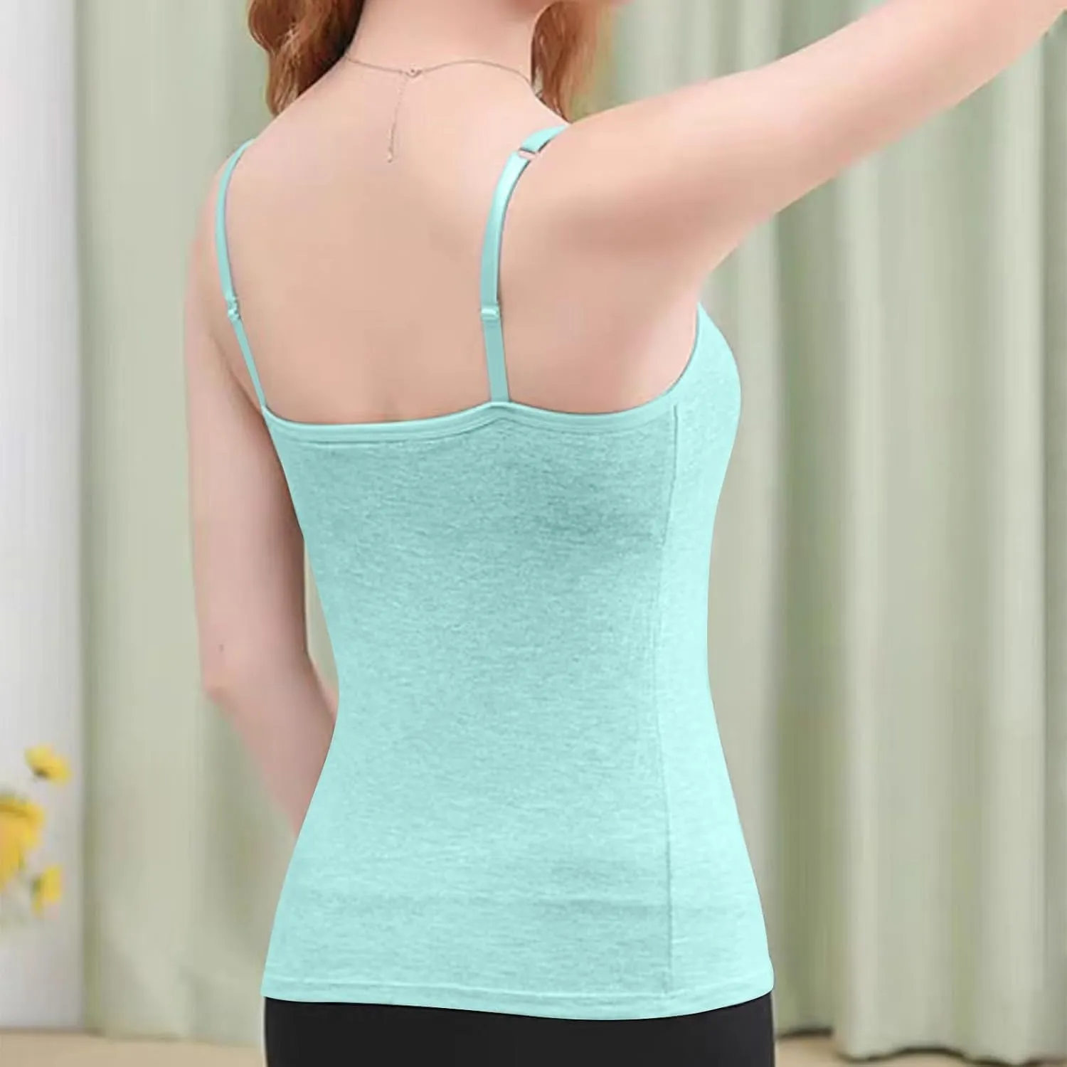 Plus Size Tank Top with Built in Bra for Women Athletic Sleeveless Workout Tops Summer Basic Yoga Camisole
