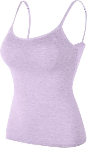 Plus Size Tank Top with Built in Bra for Women Athletic Sleeveless Workout Tops Summer Basic Yoga Camisole