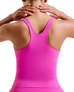 RUNNING GIRL Sports Bras for Women, Racerback Tank Tops with Built in Bras Activewear Yoga Workout Tops for Women