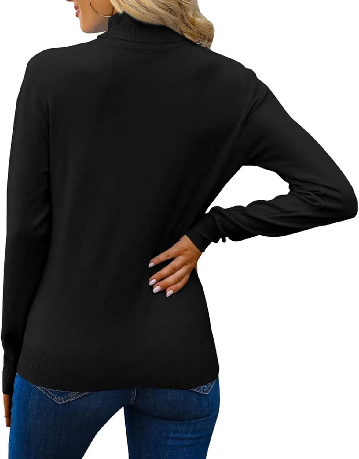 SANGTREE Women's Soft Turtleneck Sweater