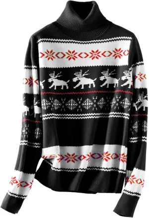 SANGTREE Women's Soft Turtleneck Sweater
