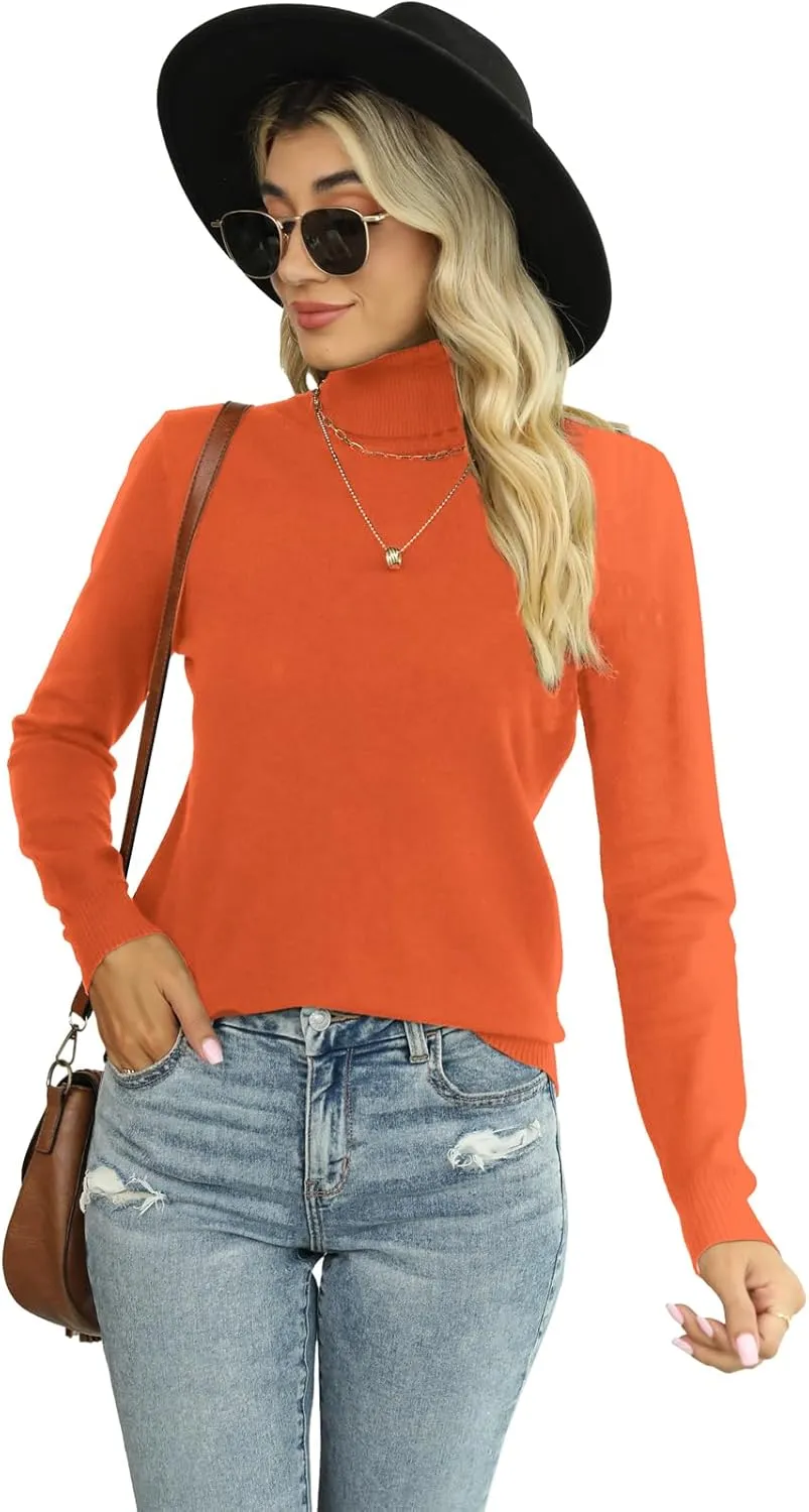 SANGTREE Women's Soft Turtleneck Sweater