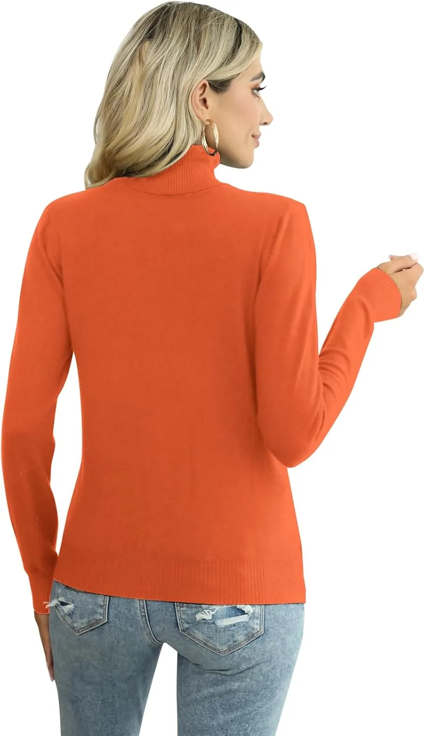 SANGTREE Women's Soft Turtleneck Sweater