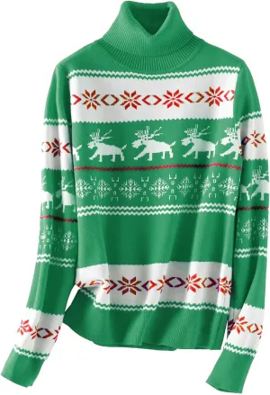 SANGTREE Women's Soft Turtleneck Sweater