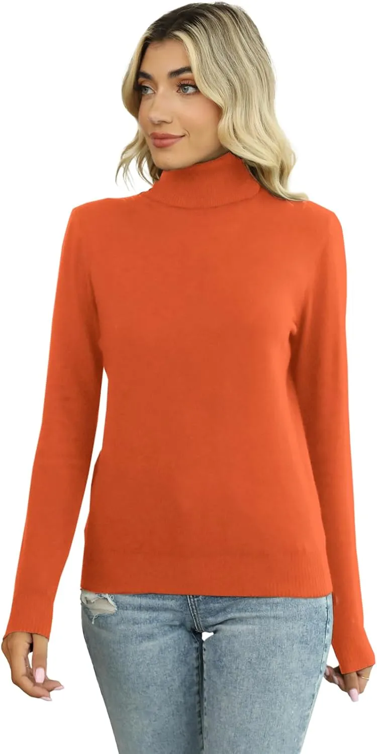 SANGTREE Women's Soft Turtleneck Sweater
