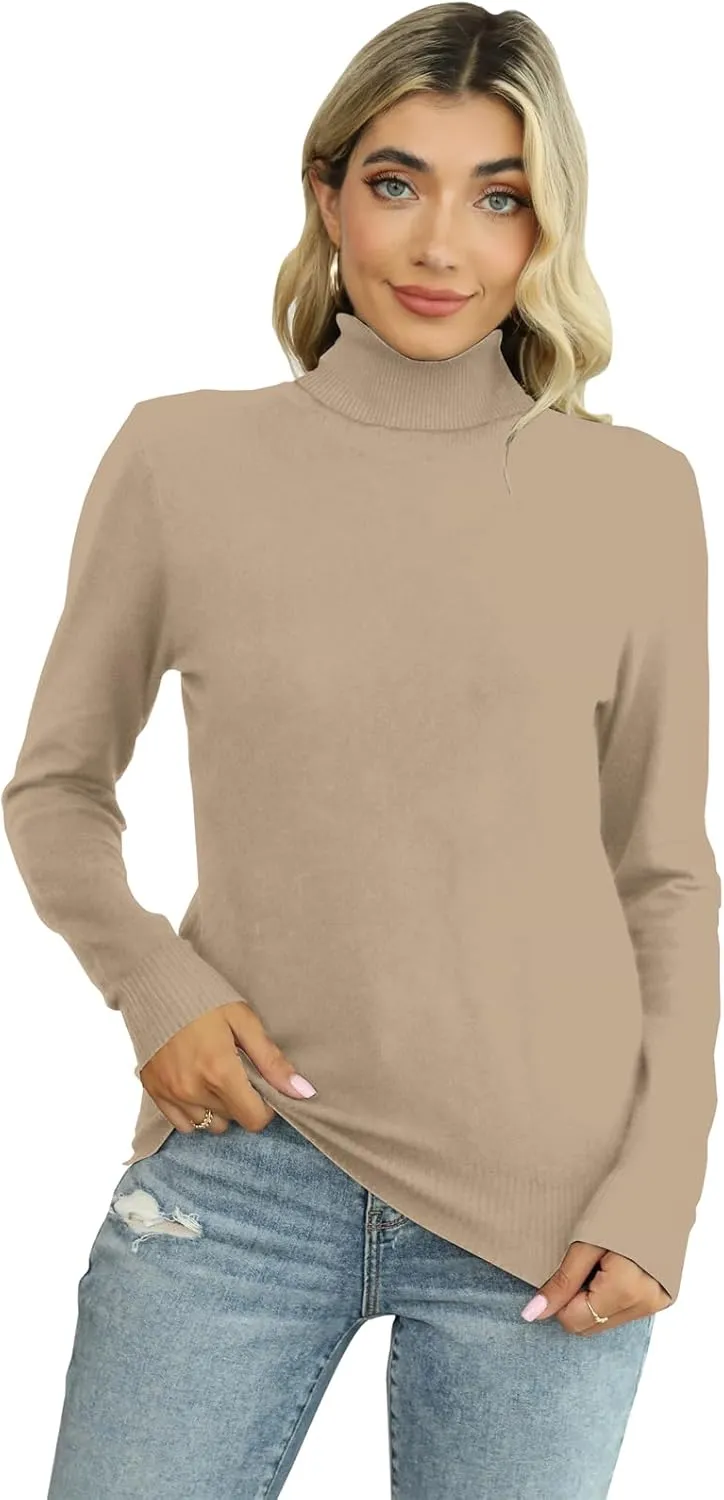 SANGTREE Women's Soft Turtleneck Sweater