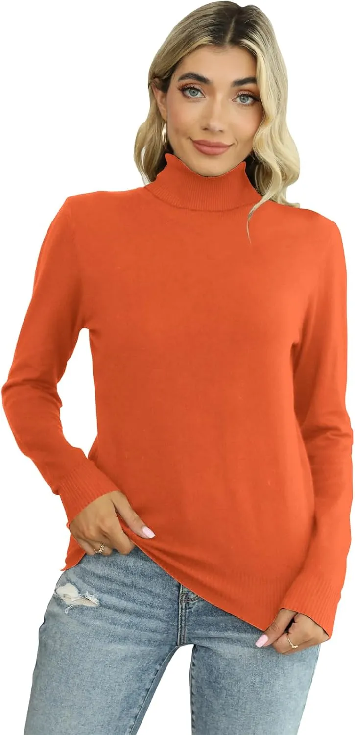 SANGTREE Women's Soft Turtleneck Sweater
