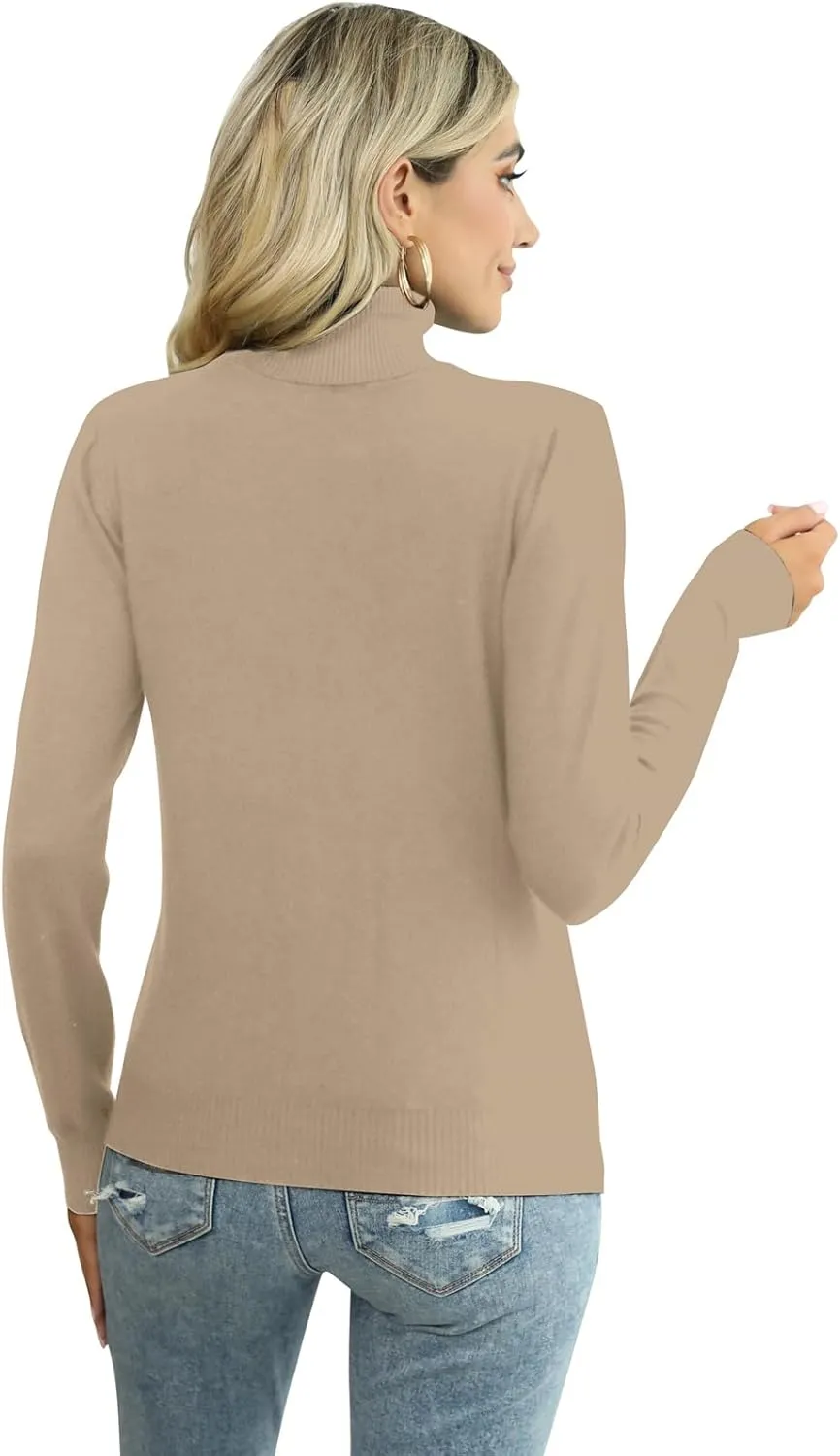 SANGTREE Women's Soft Turtleneck Sweater