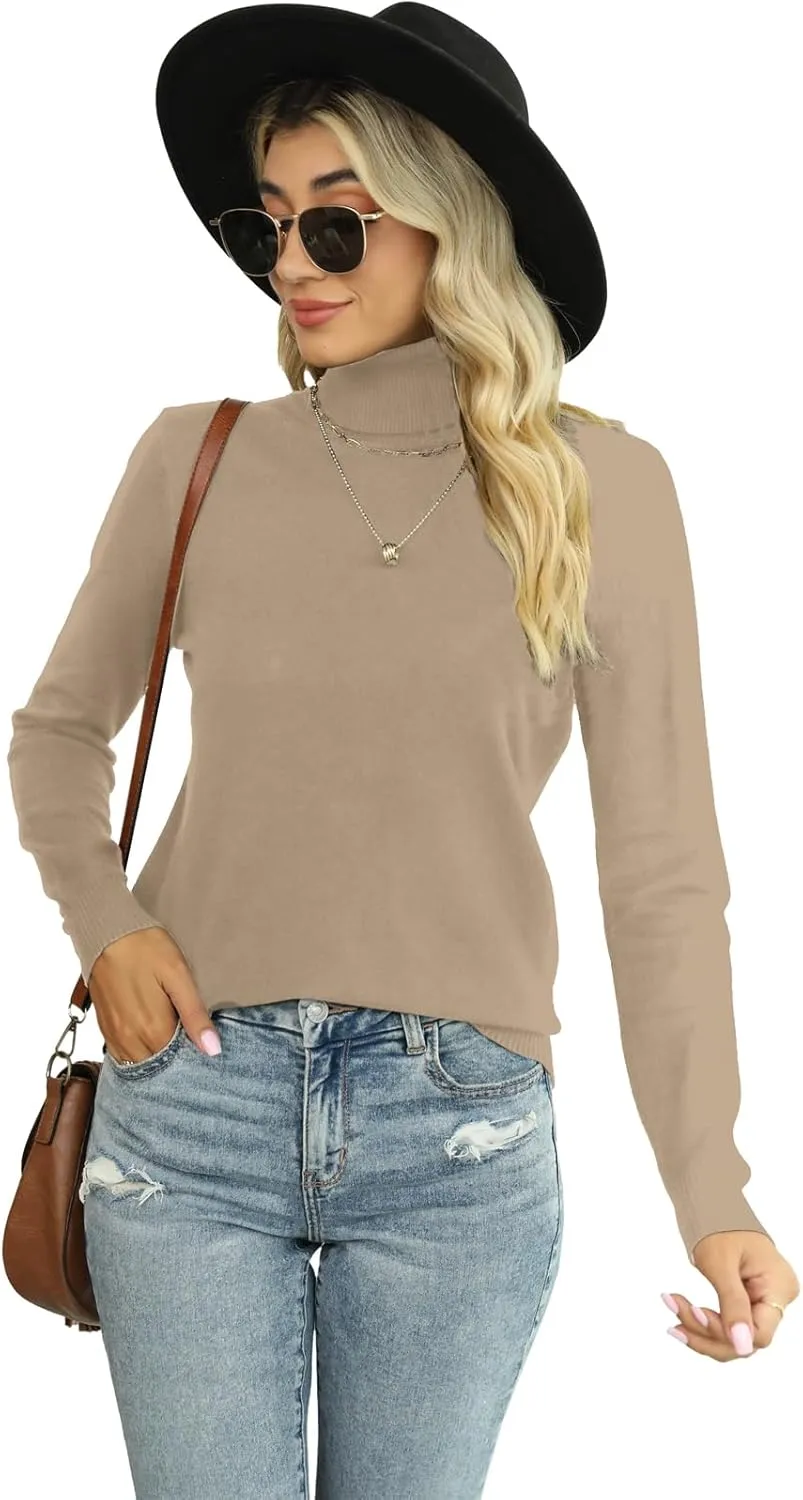 SANGTREE Women's Soft Turtleneck Sweater