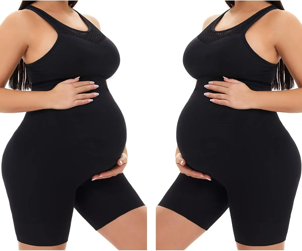 Seamless Maternity Shapewear, Prevent Thigh Chaffing, Pregnancy Belly Support, S-5XL