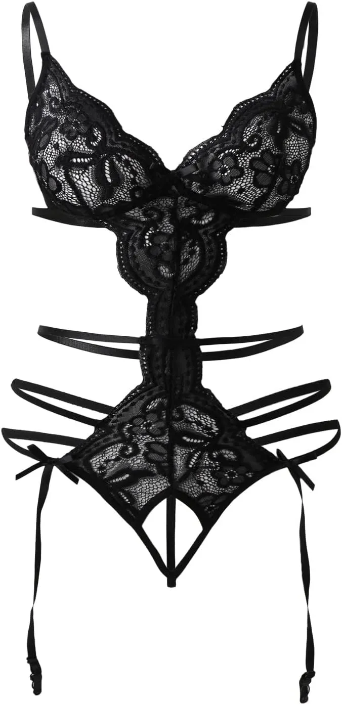 Sexy Lingerie for Women Naughty Outfits Teddy Lingerie Bodysuit One Piece Babydoll Underwire