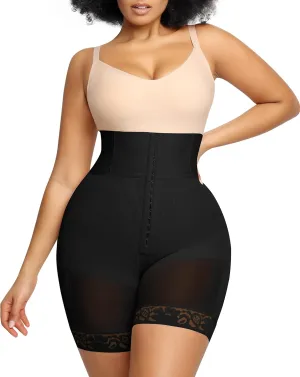 SHAPELLX High Waisted Body Shaper Shorts Shapewear for Women Tummy Control Thigh Slimming Slip Shorts Butt Lifting Shapewear