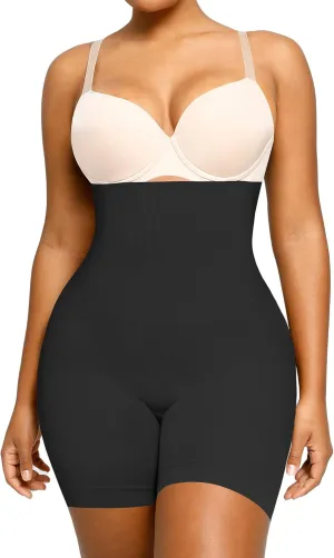 SHAPELLX Shapewear Tummy Control Seamless High Waisted Body Shaper Waist Slimming Thong Underwear Girdle Tummy Slimmer