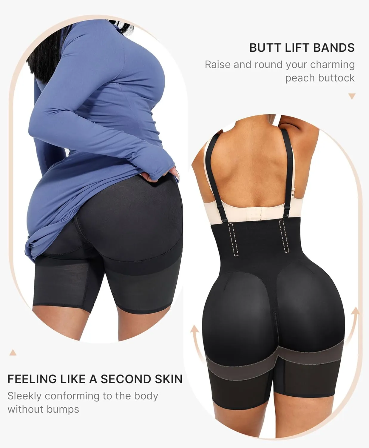 SHAPELLX Shapewear Tummy Control Womens High Waist Body Shaper Shorts Butt Lifting Shapewear Bodysuit Moldeadoras