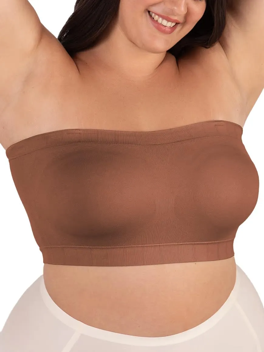 SHAPERMINT Strapless Bra - Bandeau top, Strapless Bras for Women, Plus Size Lingerie for Women, Free Clear Bra Straps