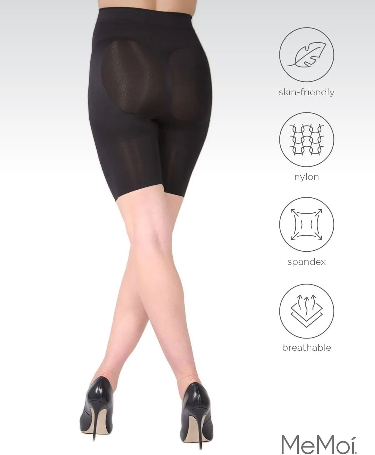SlimMe High Waisted Maternity Shapewear, Maternity Thigh Shapewear, Flexible and Comfortable Support - Sizes Small to X-Large