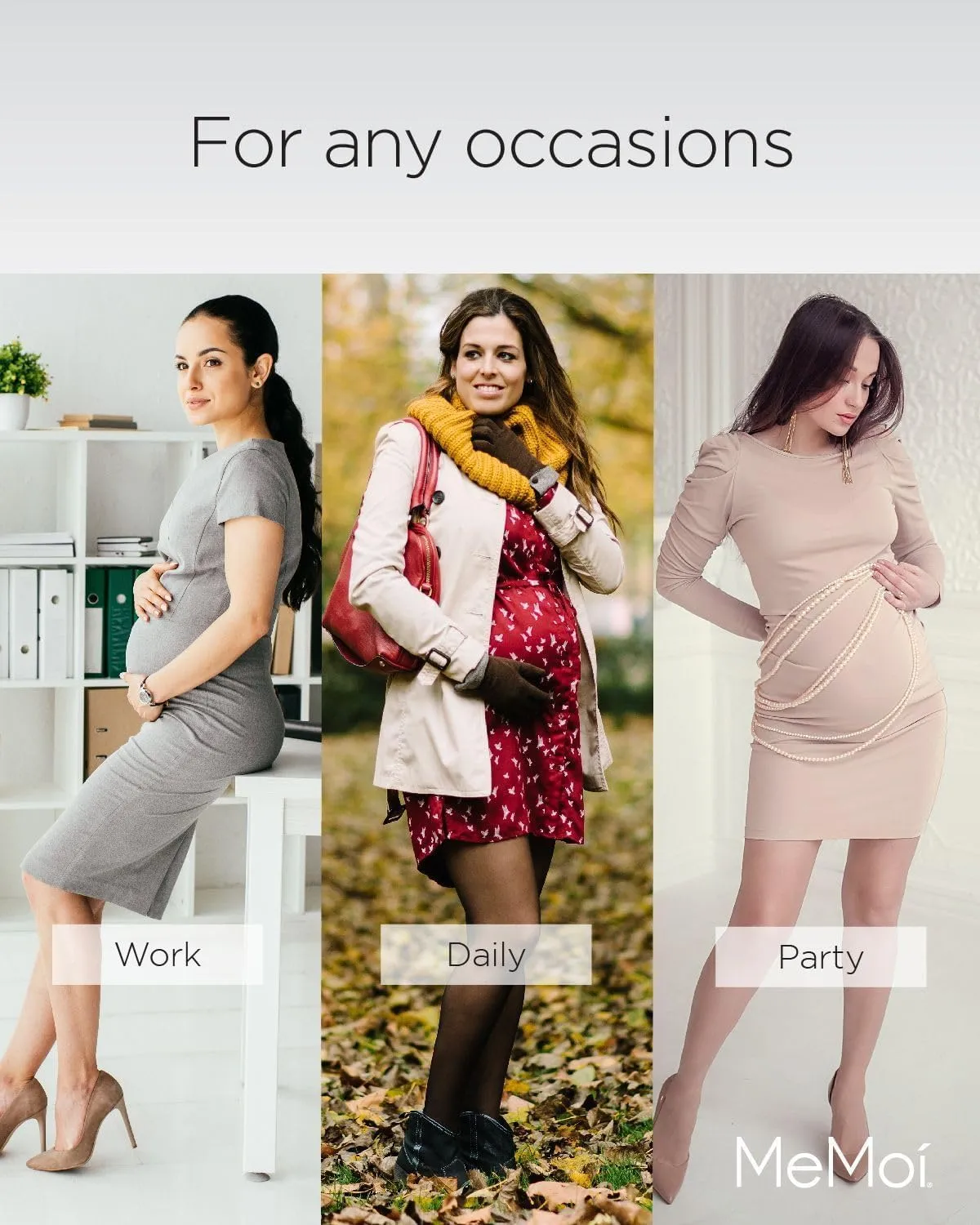 SlimMe High Waisted Maternity Shapewear, Maternity Thigh Shapewear, Flexible and Comfortable Support - Sizes Small to X-Large