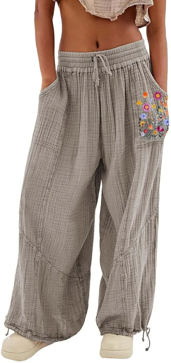 Sweatpants for Women Sweatpants Casual Baggy Drawstring Joggers Elastic Bottom Workout Tapered Trousers Drawstring