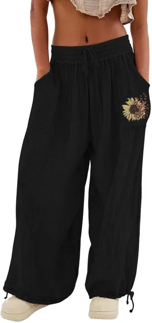 Sweatpants Women Baggy 2024 Pants Workout High Waisted Yoga Pants with Pockets Black Jogger Women Women Pants 2024