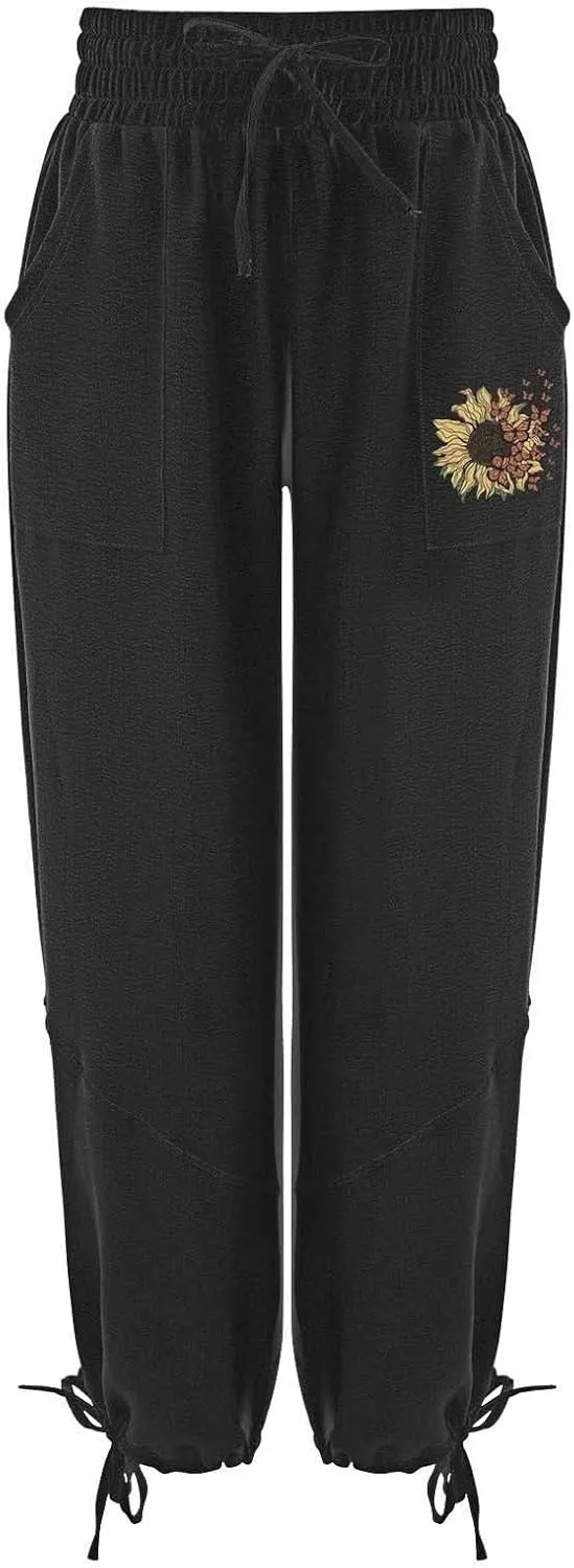 Sweatpants Women Baggy 2024 Pants Workout High Waisted Yoga Pants with Pockets Black Jogger Women Women Pants 2024