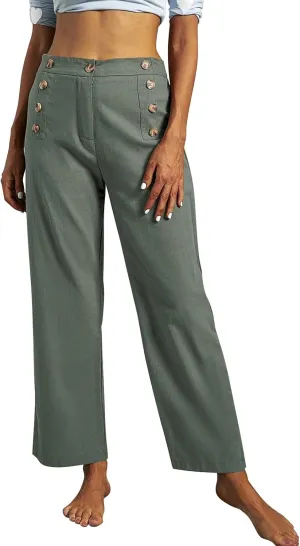 Sweats for Women Long Drawstring Casual Linen Elastic Women Leg Solid Cotton Pants Sports Athletic Lounge Pants with