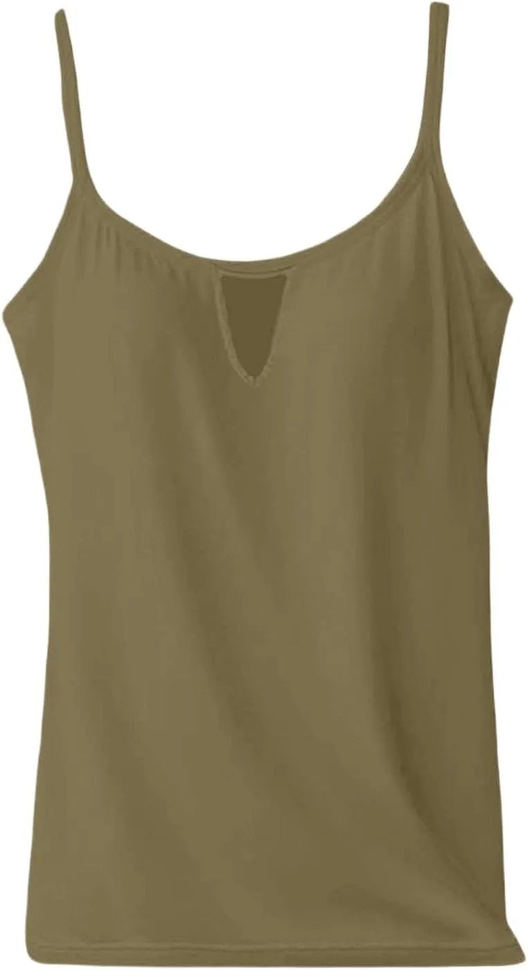 Tank Top for Women 2025 Summer Casual Basic Sleeveless Camisole Tops with Built in Bra Womens Undershirts
