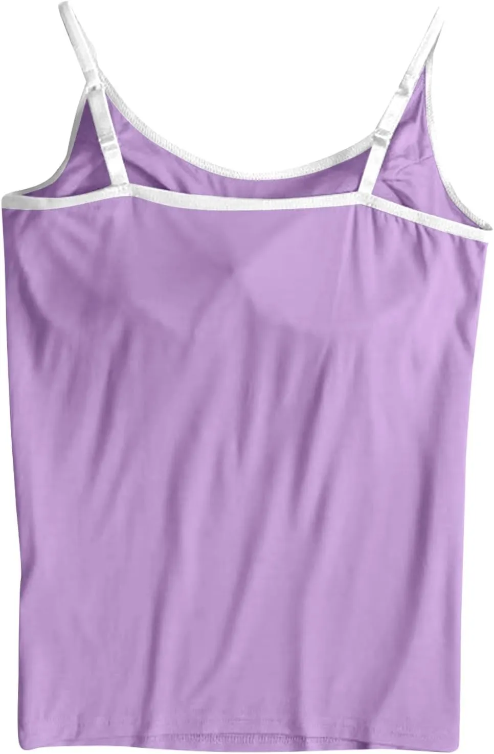Tank Top for Women 2025 Summer Casual Basic Sleeveless Camisole Tops with Built in Bra Womens Undershirts